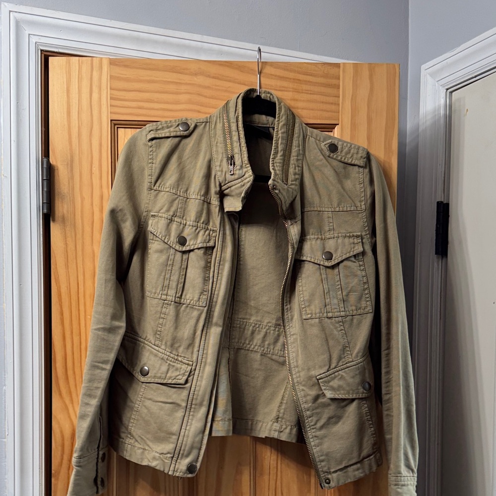 Trouvé Olive Military Style Jacket